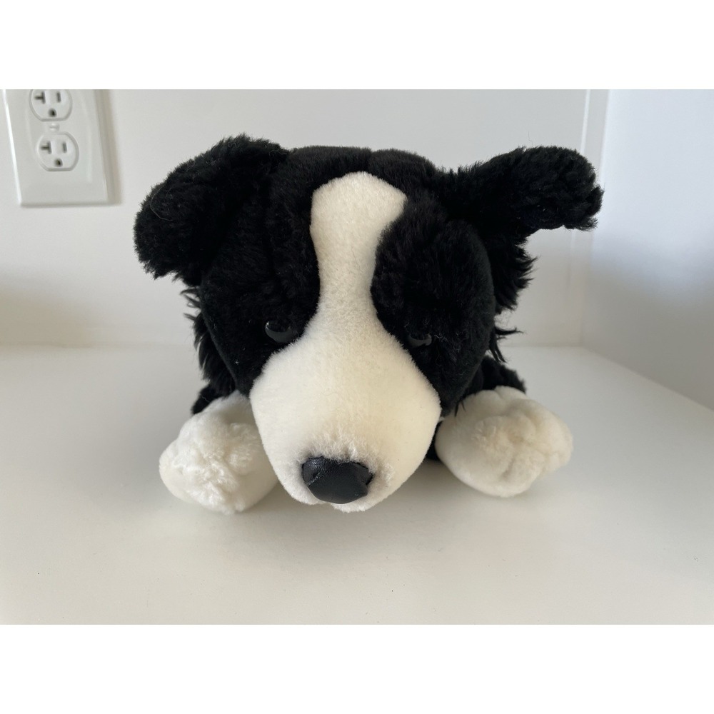 Animal Alley Border Collie Plush Dog Puppy Stuffed Animal 14" Toys R Us 2007